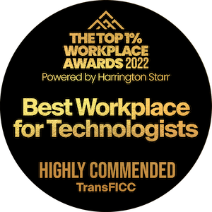 Highly Commended in the Top 1% Workplace Awards 2022