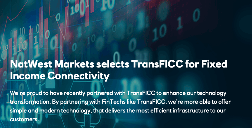 NatWest Markets selects TransFICC