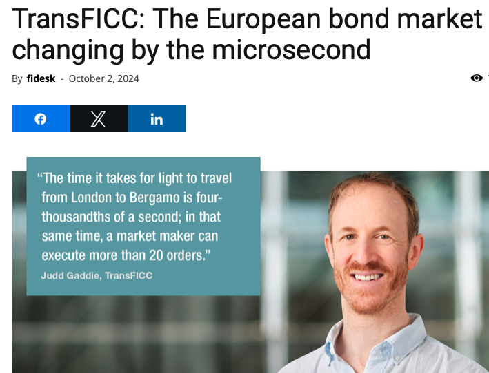 The European bond market – changing by the microsecond